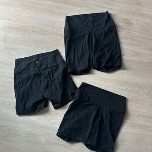 CRZ YOGA Black bike Shorts . Size Large. Pockets